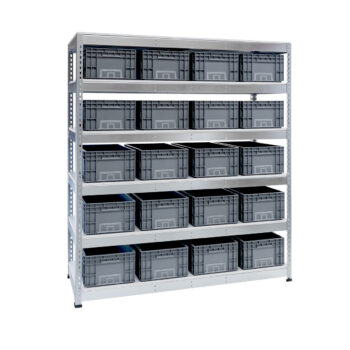 Euroboksreol 20 GALV m holder