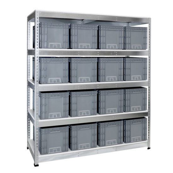 Euroboksreol 16 GALV m holder