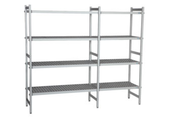 Aluminiumsreol For Hygienisk Lagring 2 Seksjoner