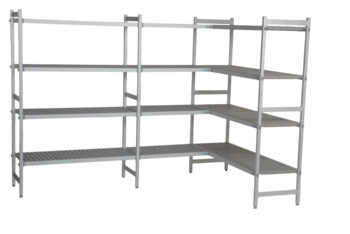 Aluminiumsreol For Hygienisk Lagring Hjørne