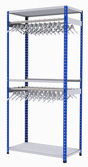 Colgador R2 Gris Estantes Blanco Perchas1