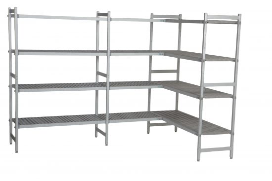 Aluminiumsreol For Hygienisk Lagring Hjørne